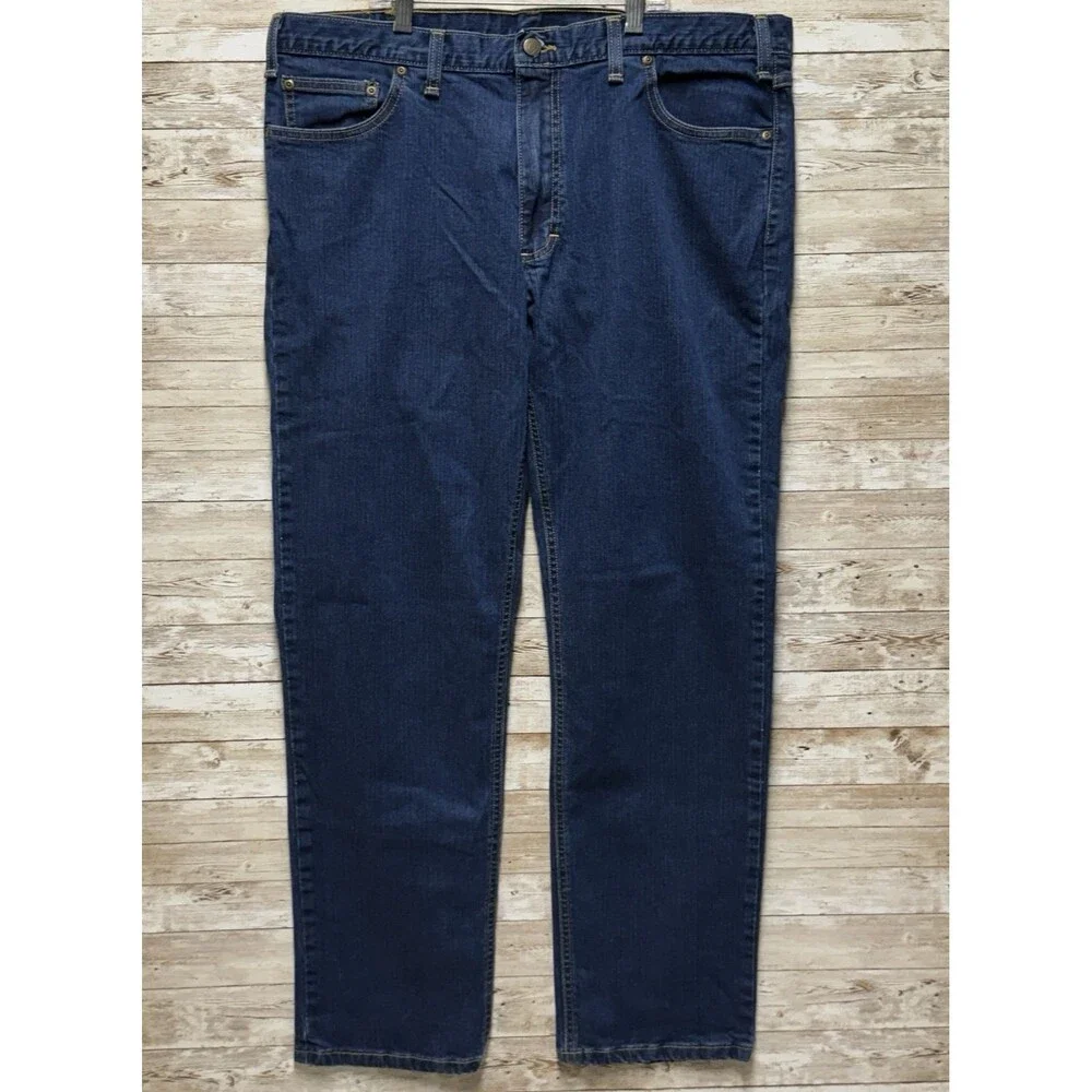 Bills Khakis Jeans Mens 38 X 31 Blue Denim Pants Jeans Trim Fit 5 Pocket USA